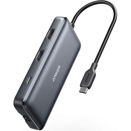 Anker PowerExpand 8-in-1 USB-C PD Media Hub Docking Station - Ultimate Connectivity & Versatility for Your Devices